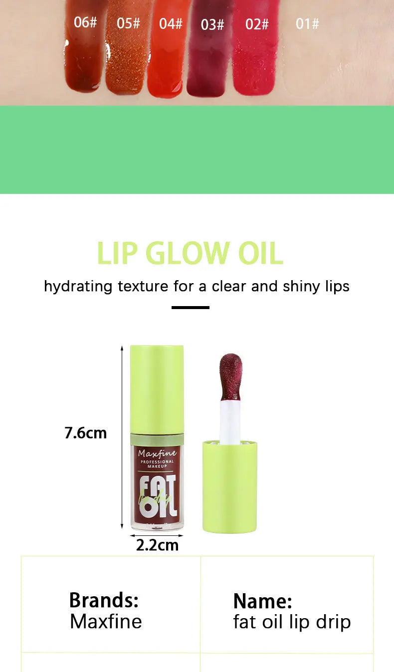 Lip Gloss Waterproof Long-term Moisturizing Non-stick Cup Non-fading Liquid.