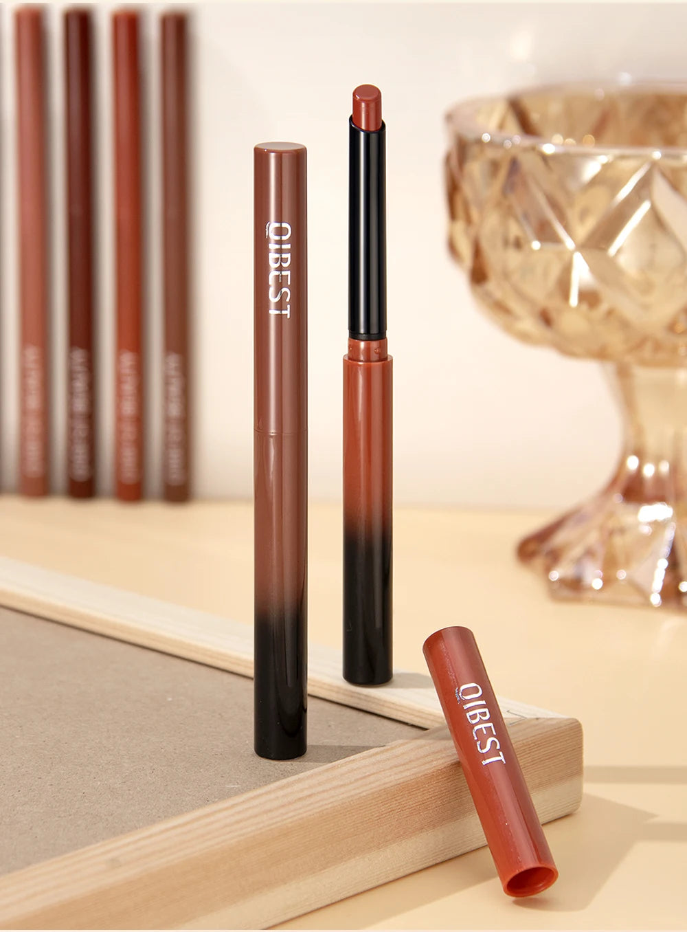 Lipstick Lipliner Pen Set Matte Velvet Lip Liner Pencil