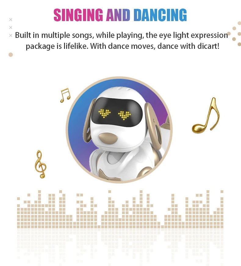 RC Robot Dog – Stunt Moves, Voice Command & Touch-Sense Music Toy for Kids (18011)
