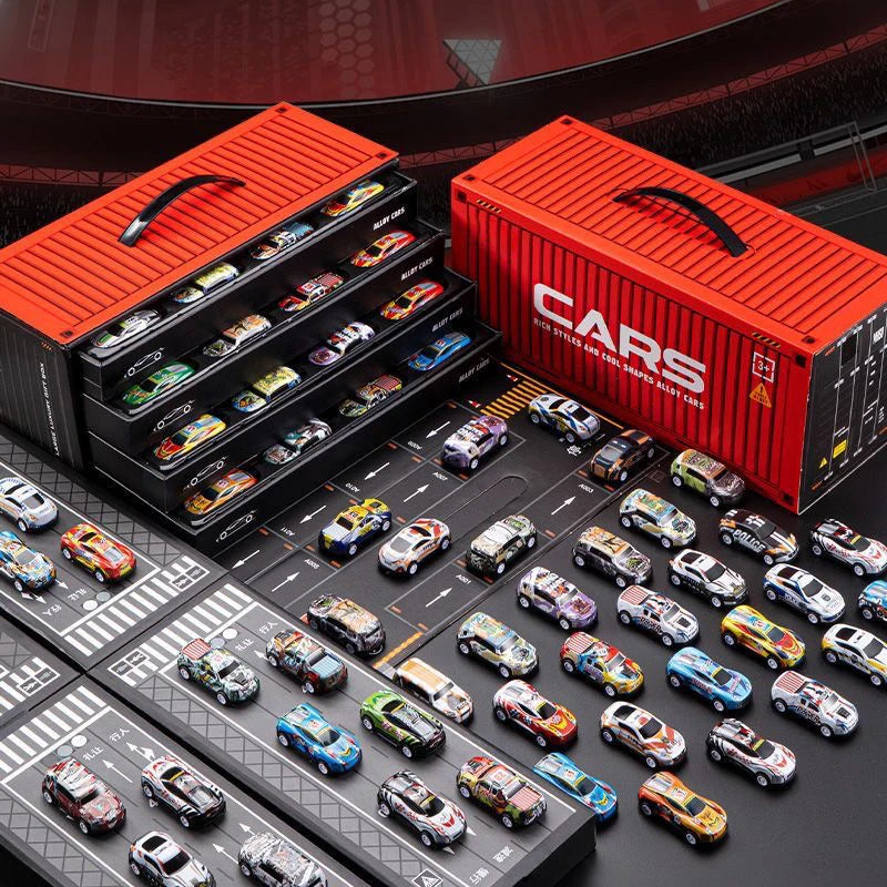 48-Piece Alloy Toy Car Set – Racing and Classic Model Cars in Gift Box, Great for Children’s Christmas or Birthday Gifts