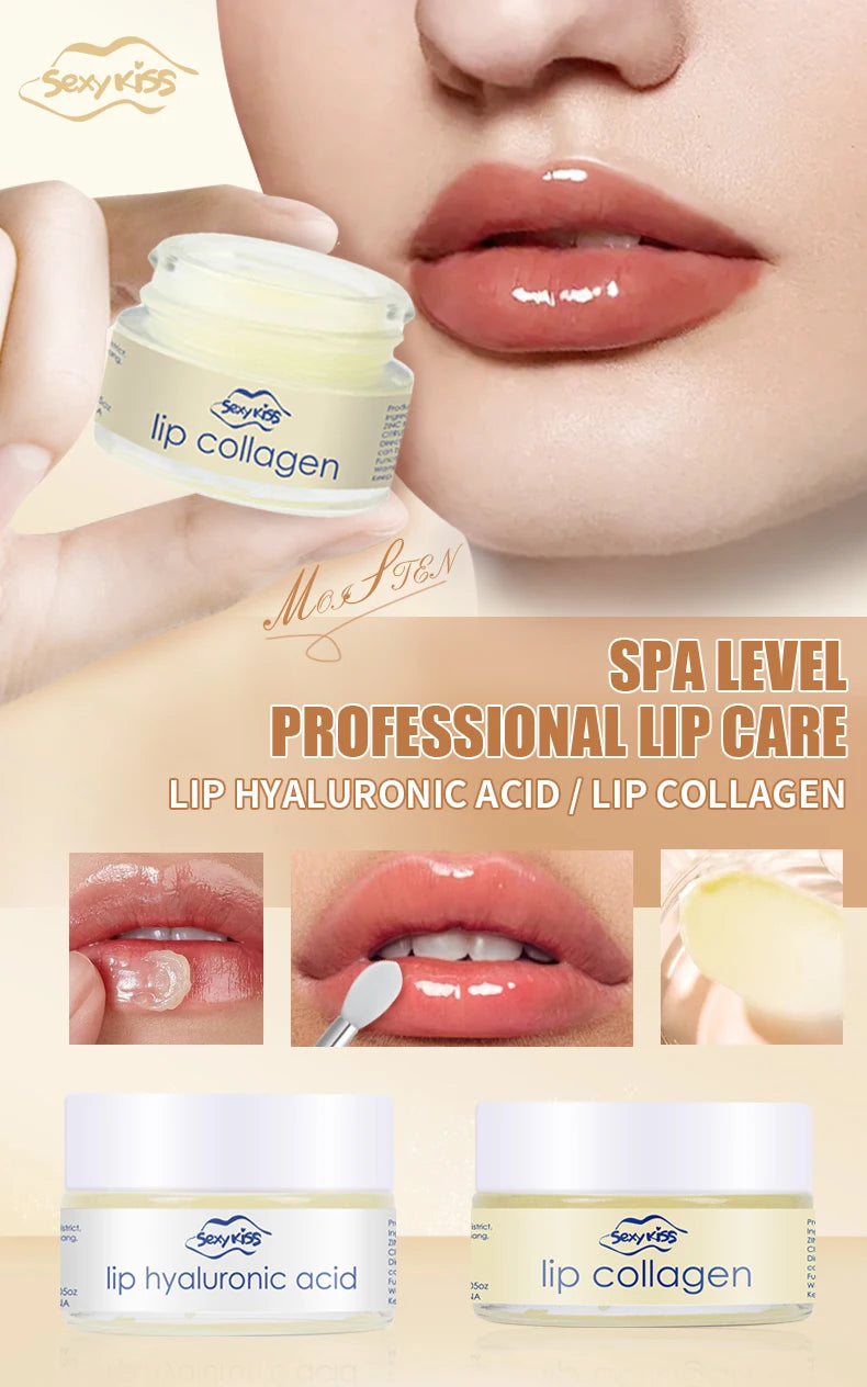 Hyaluronic acid collagen Sleep lip mask.