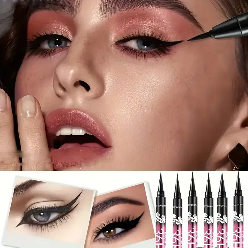 12 PCS Hot Make Up Ultimate Black Liquid Eyeliner Long-lasting Waterproof Eye Liner Pencil pen