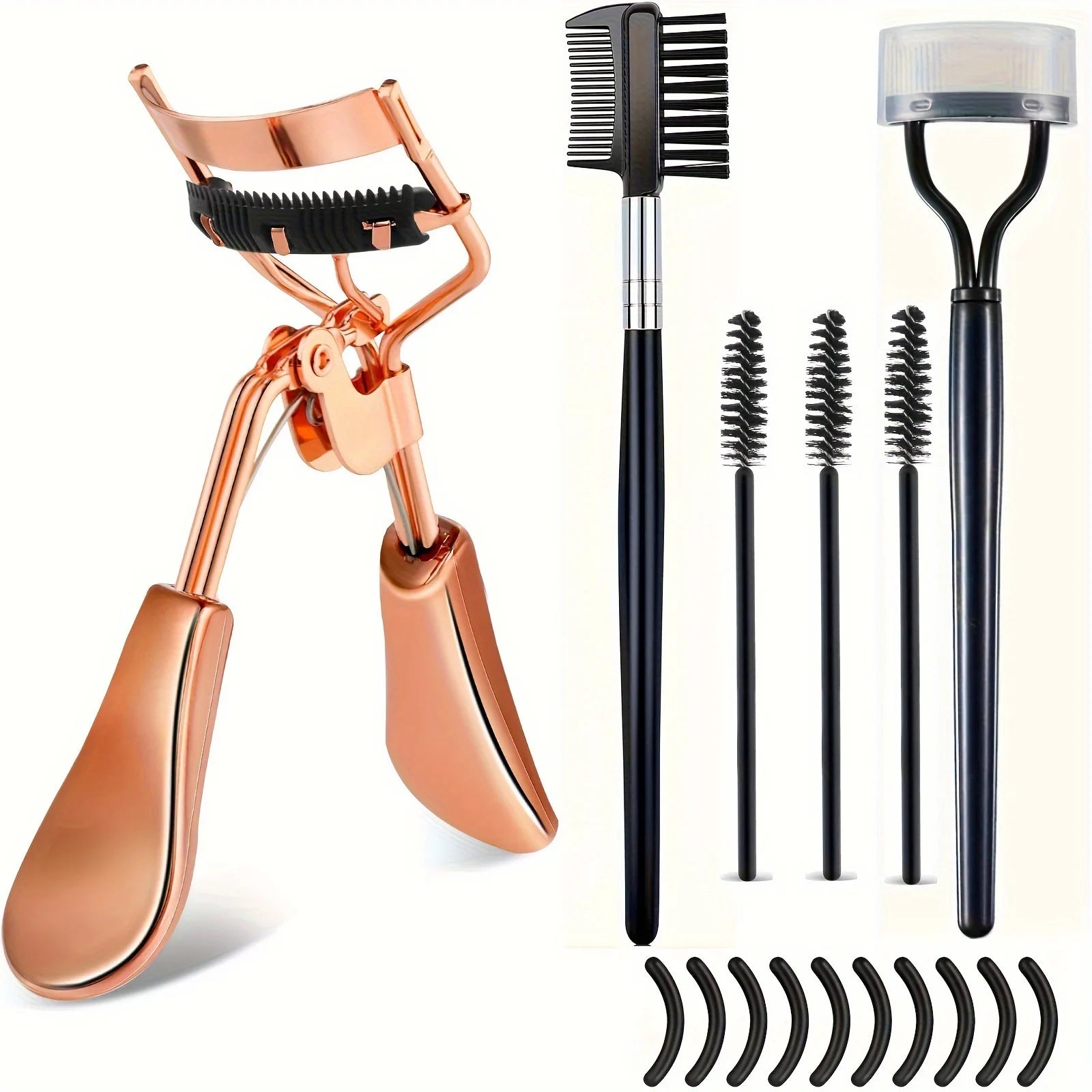 Eyelash Curler Set With Replacement Pads 7/15pcs