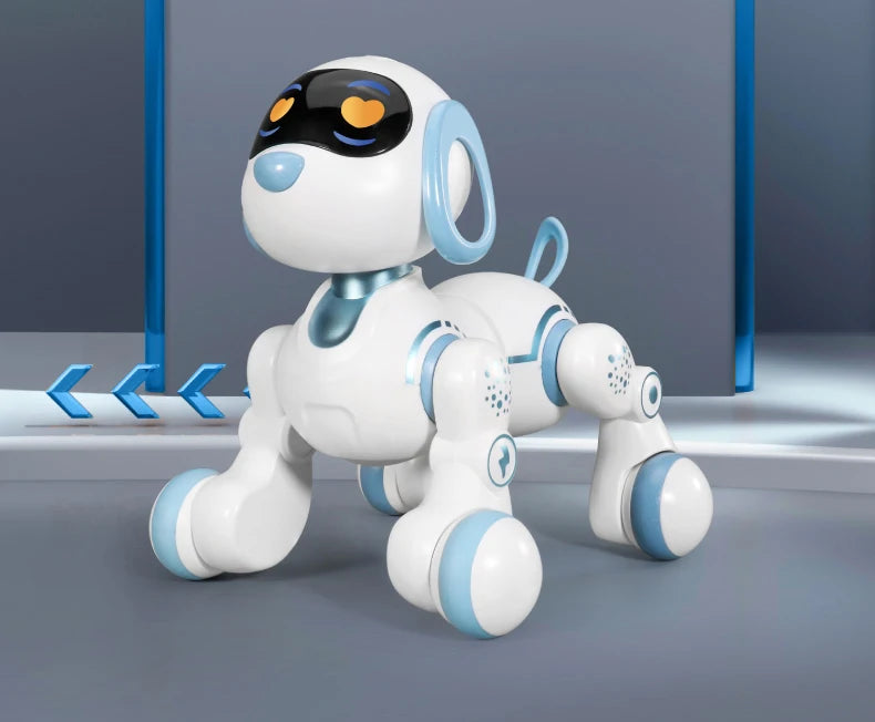 RC Robot Dog – Stunt Moves, Voice Command & Touch-Sense Music Toy for Kids (18011)