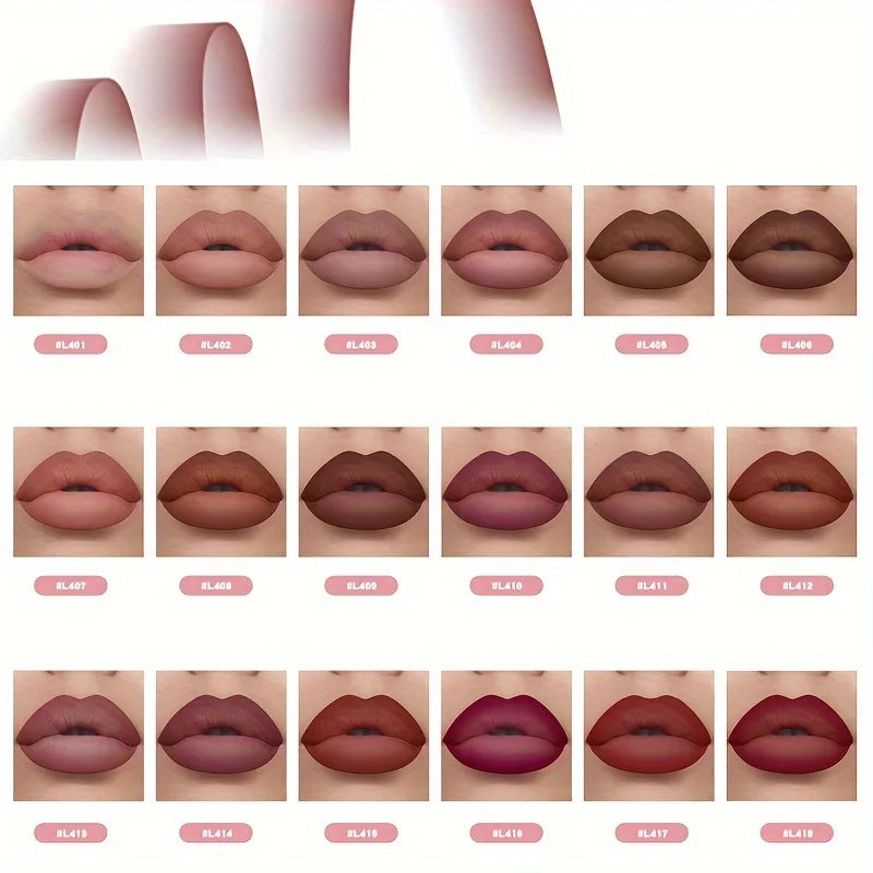 6pcs Velvet Matte Lip Liner Pencils Set Long-Lasting Non-Drying.