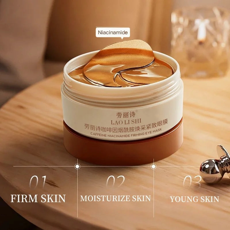 Caffeine Nicotinamide Radiant Firming Eye Masks.