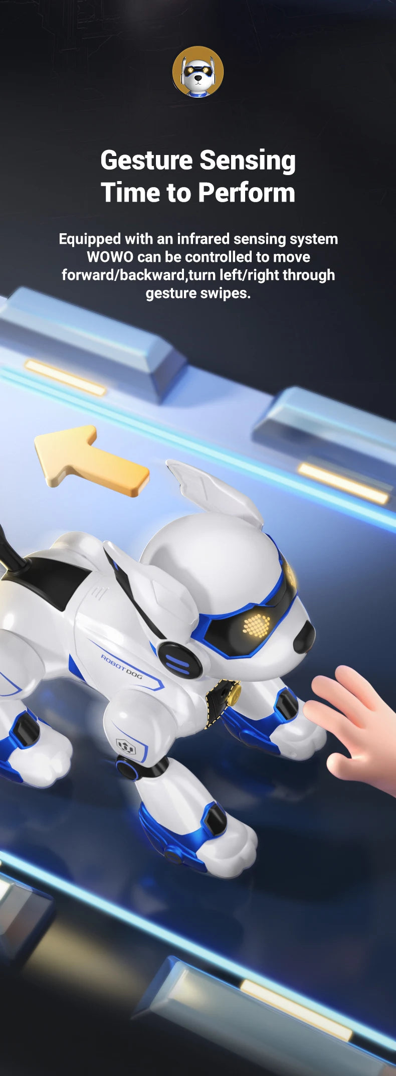 R27 Smart RC Robot Dog – Voice Interactive, Programmable Puzzle Toy for Kidss