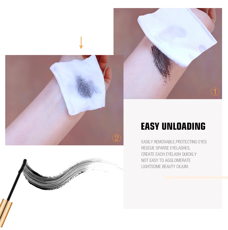 3D Mascara Lengthening Black Lash Eyelash Extension Eye Lashes Brush.