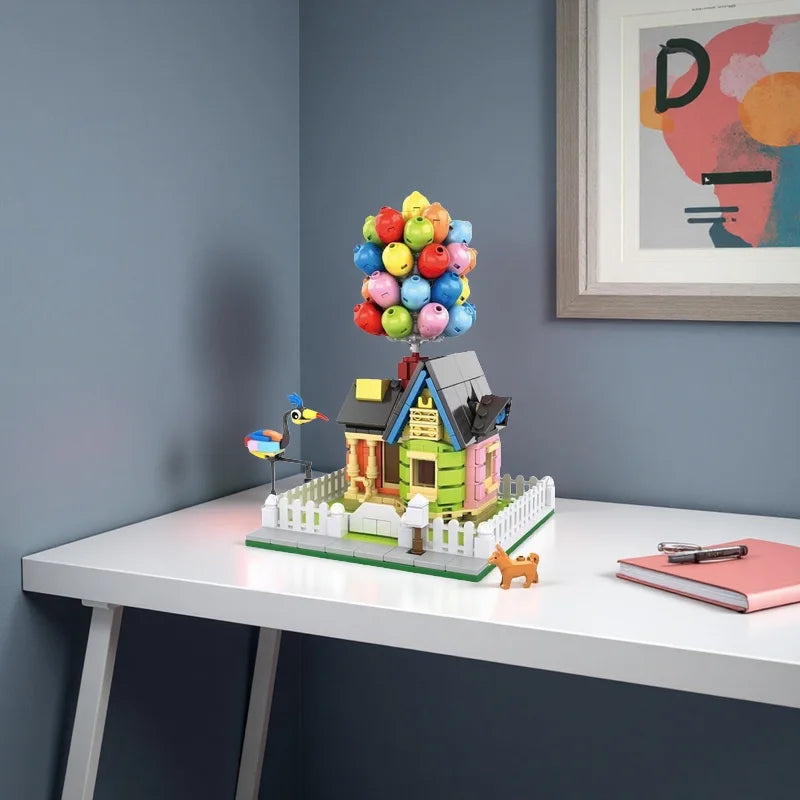 658PCS Animal Balloon Floating House Building Blocks – Desktop Display and Family Gift Toy
