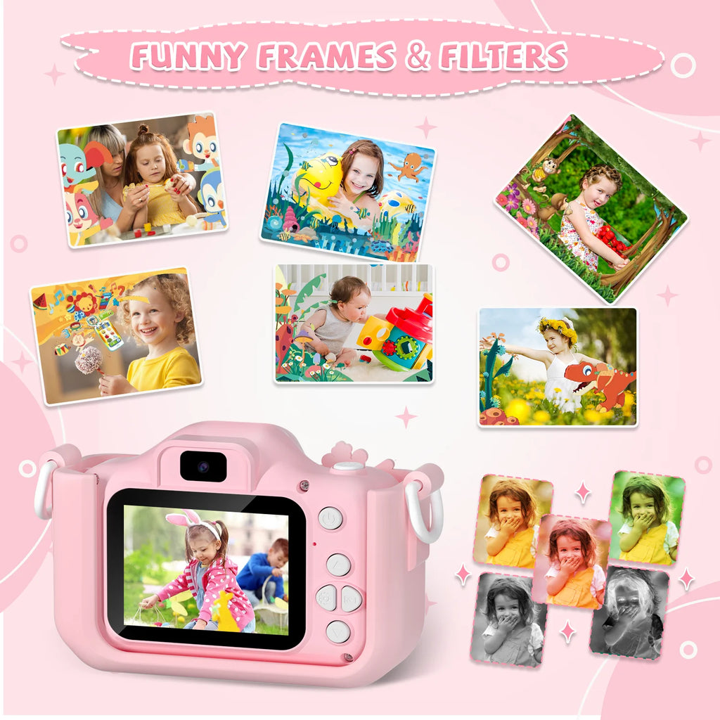 Children’s HD 1080P Digital Camera with Protective Silicone Cover
