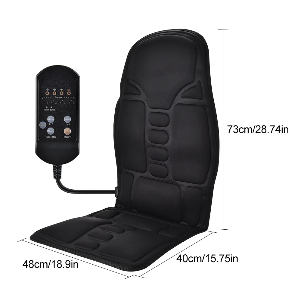 Electric Back Massager Infrared Full-Body Massage Chair.