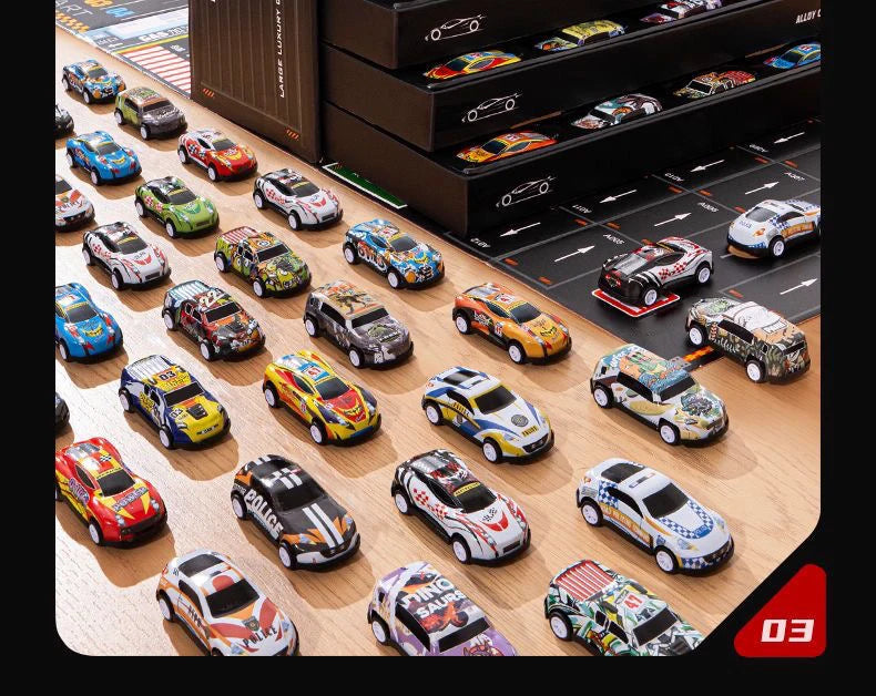 48-Piece Alloy Toy Car Set – Racing and Classic Model Cars in Gift Box, Great for Children’s Christmas or Birthday Gifts