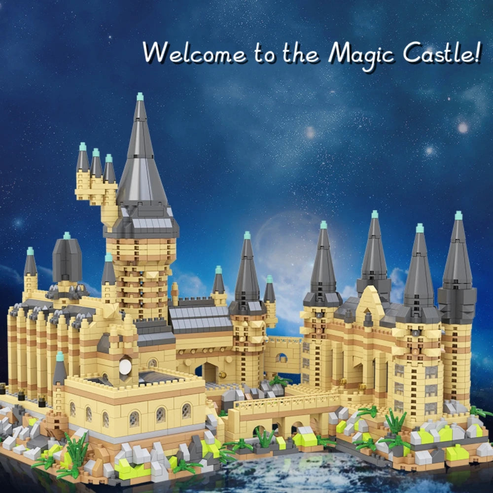 Magic Castle Building Block Set – Creative Kids’ Construction Toy, Perfect Birthday or Christmas Gift, Charming Home Display
