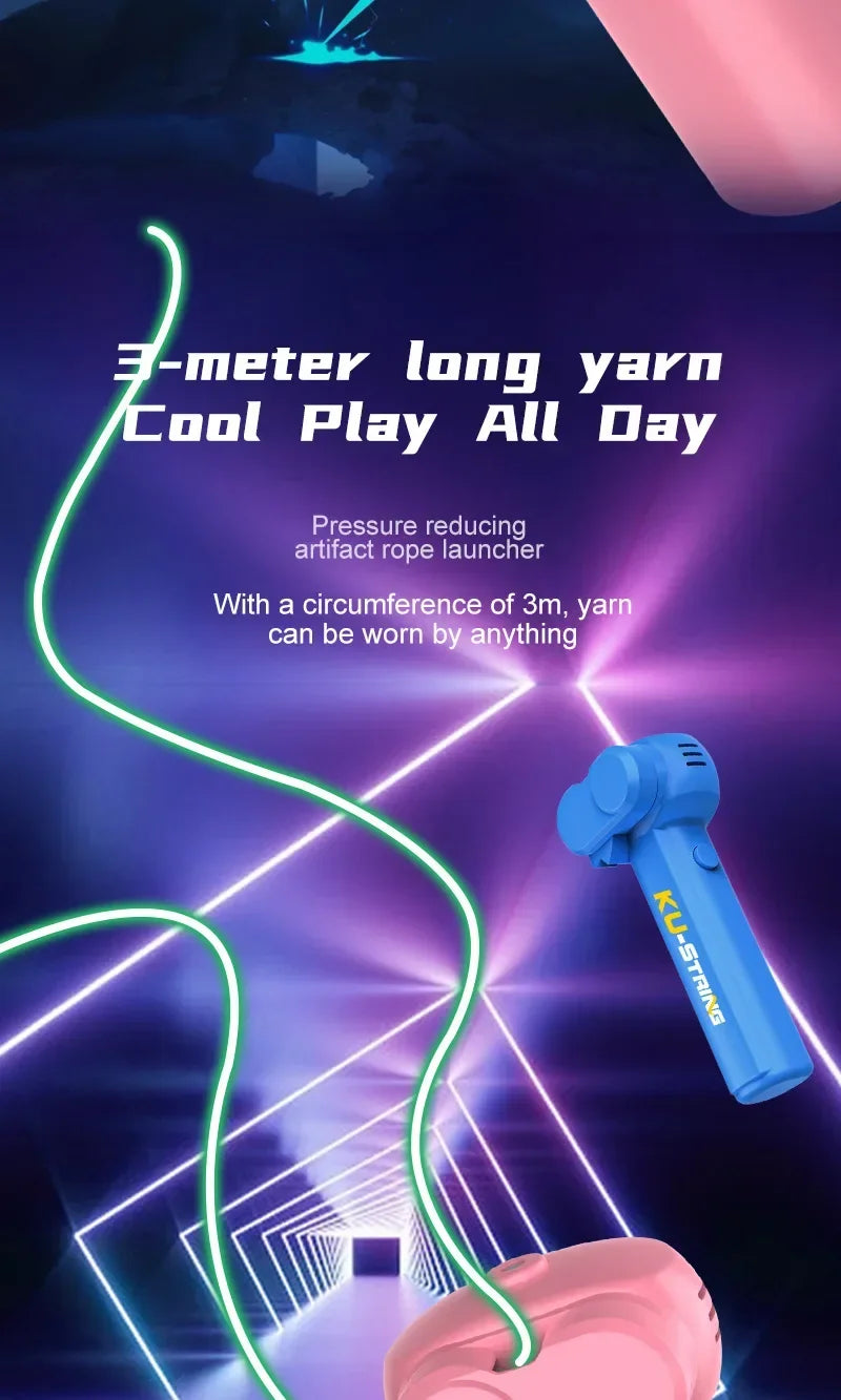 Portable Glow String Rope Launcher – Fun Kids Gift Toy
