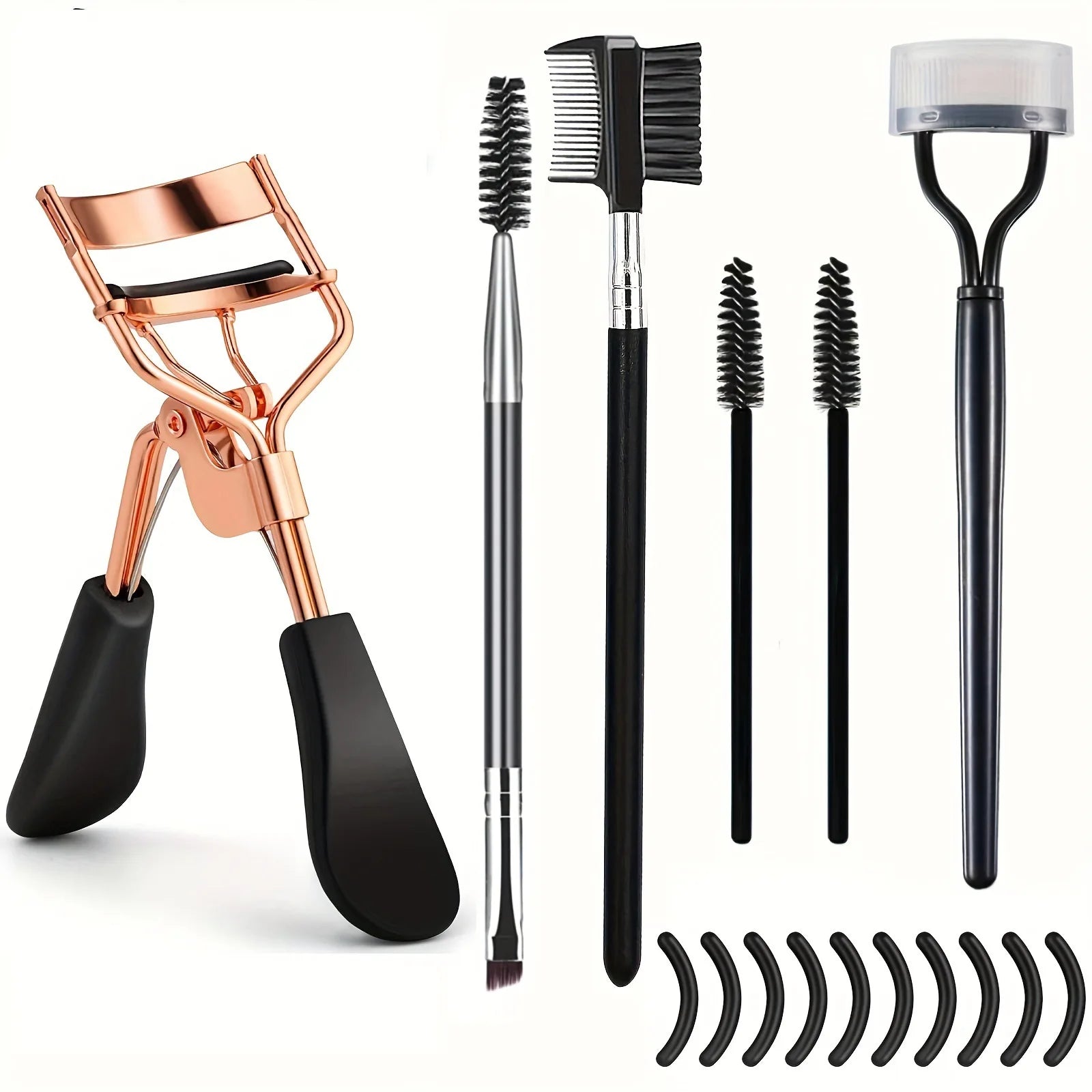 Eyelash Curler Set With Replacement Pads 7/15pcs