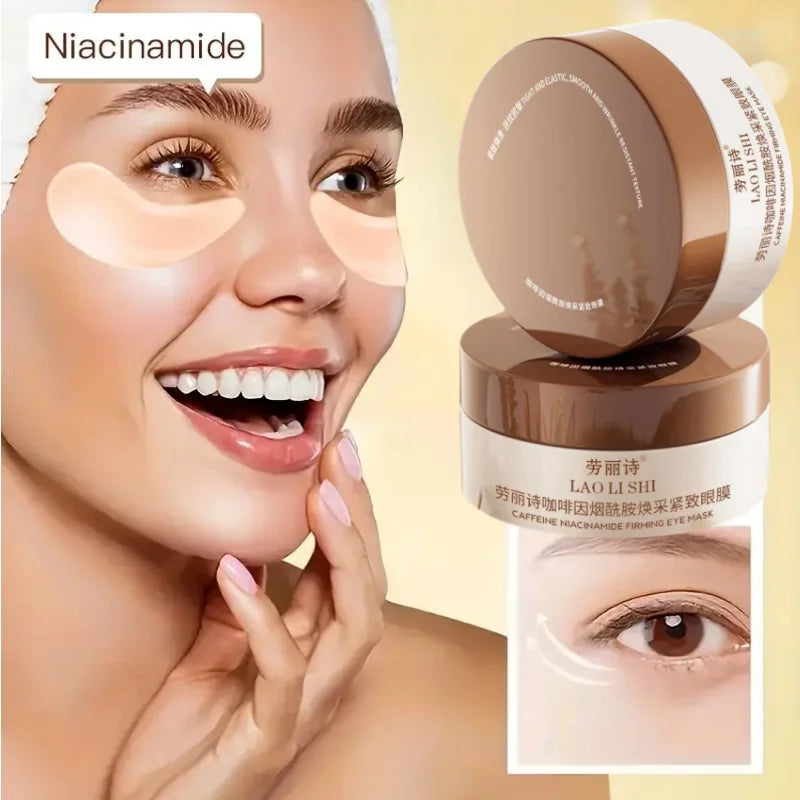 Caffeine Nicotinamide Radiant Firming Eye Masks.