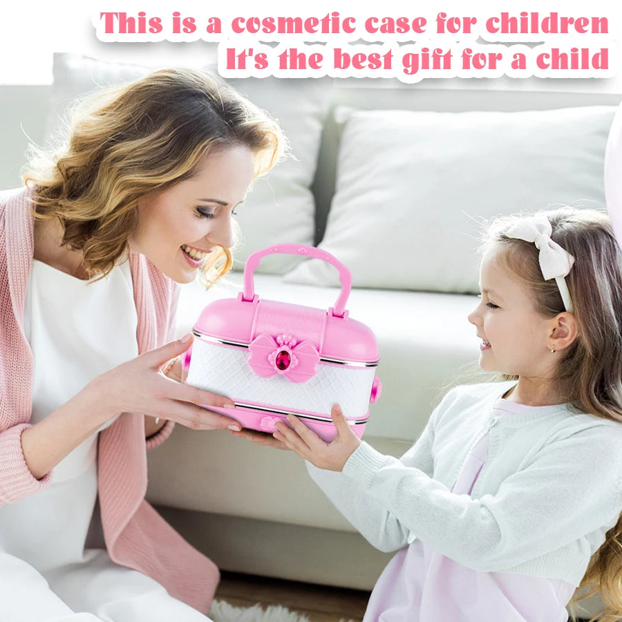 Washable Kids Makeup Kit for Girls – Real Pretend Play Beauty Set for Toddlers & Children