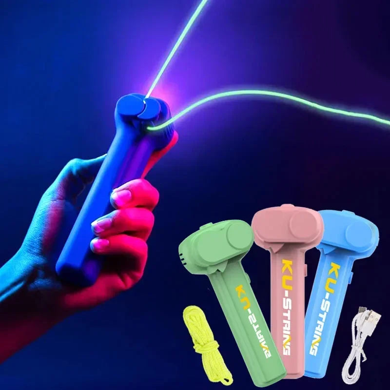 Portable Glow String Rope Launcher – Fun Kids Gift Toy