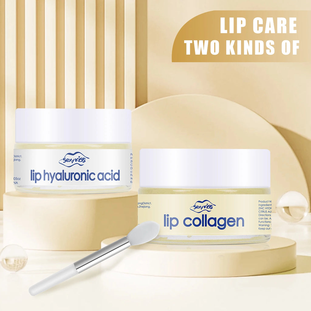 Hyaluronic acid collagen Sleep lip mask.