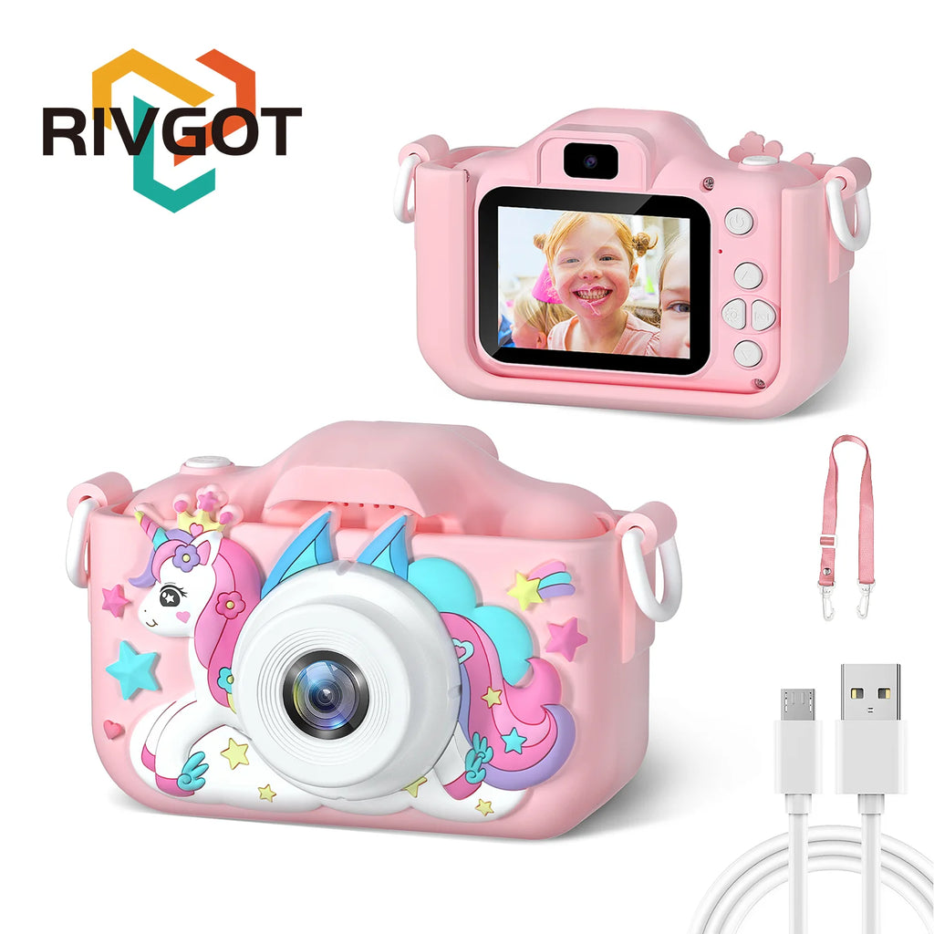 Children’s HD 1080P Digital Camera with Protective Silicone Cover