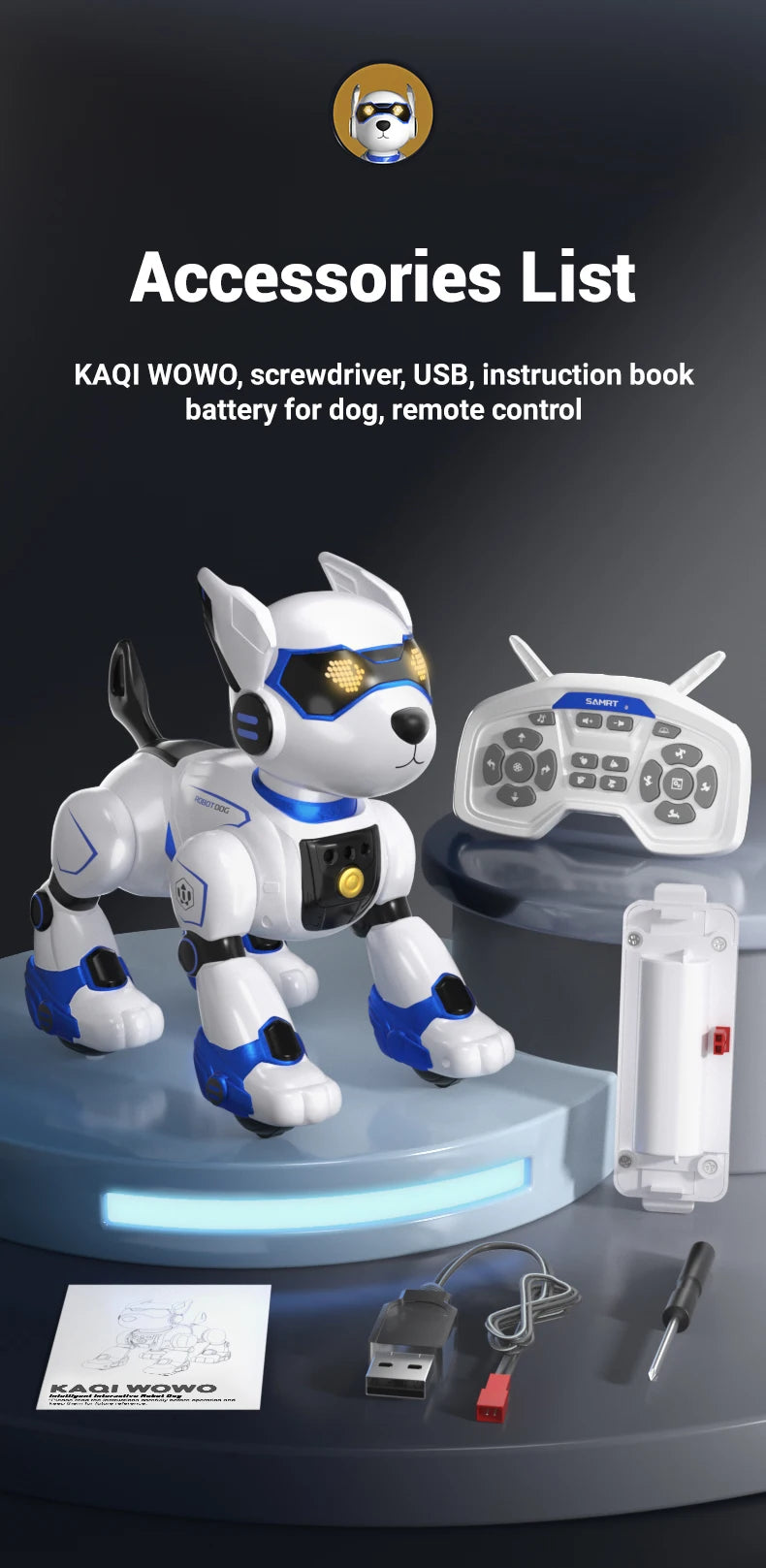 R27 Smart RC Robot Dog – Voice Interactive, Programmable Puzzle Toy for Kidss