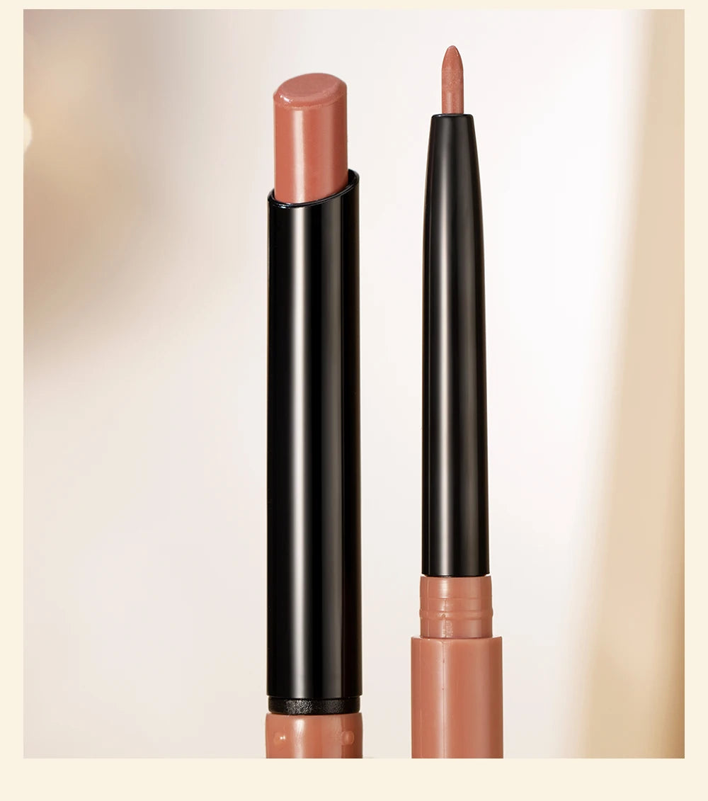 Lipstick Lipliner Pen Set Matte Velvet Lip Liner Pencil