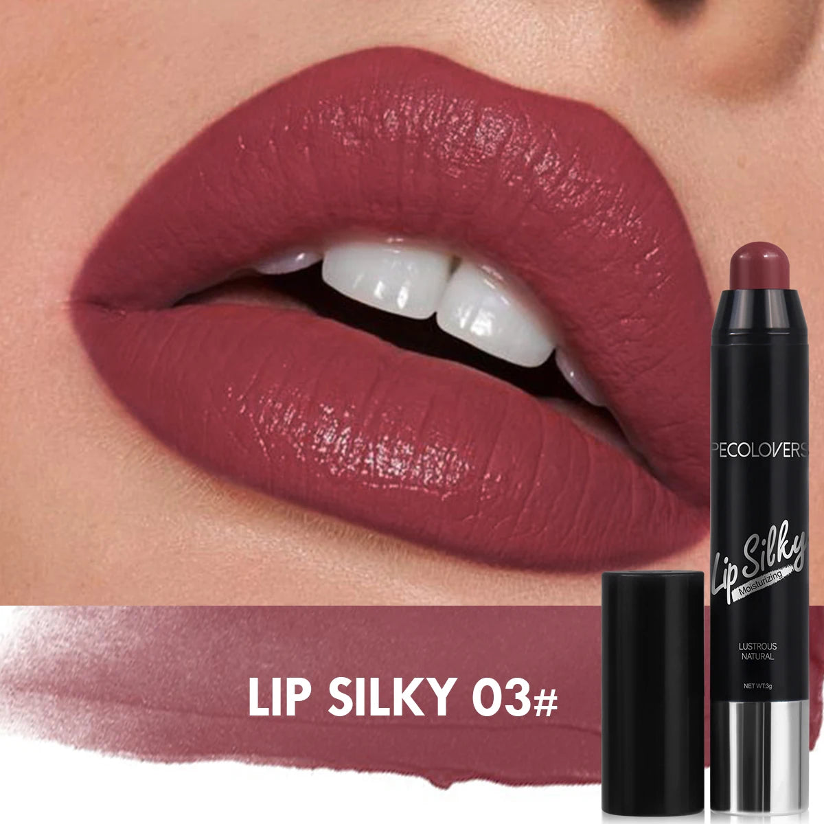 Matte Lipstick Pencil Waterproof Long Lasting Non-Sticky.
