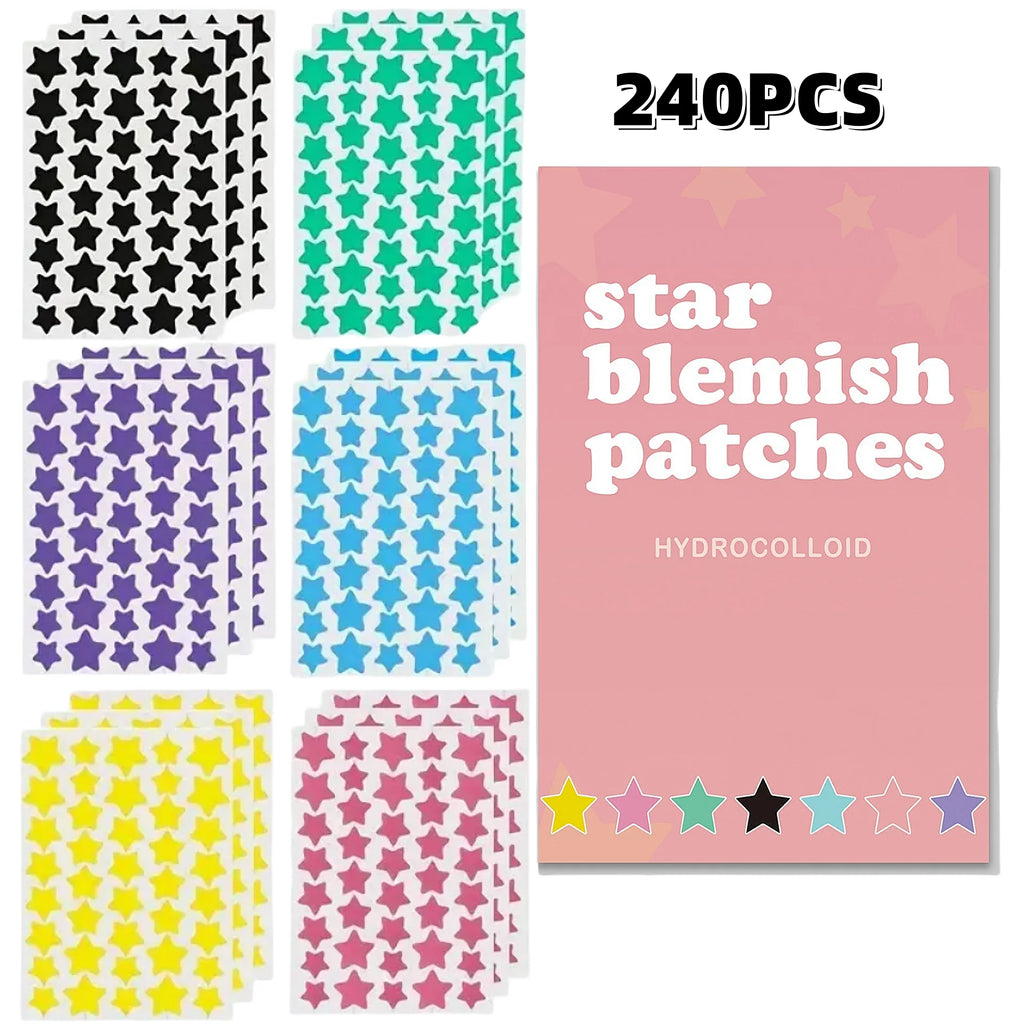 Multi-Color Star Acne Patches, Facial Acne Patches, Concealer Acne Patches, And Pimples patches, Ultra-thin