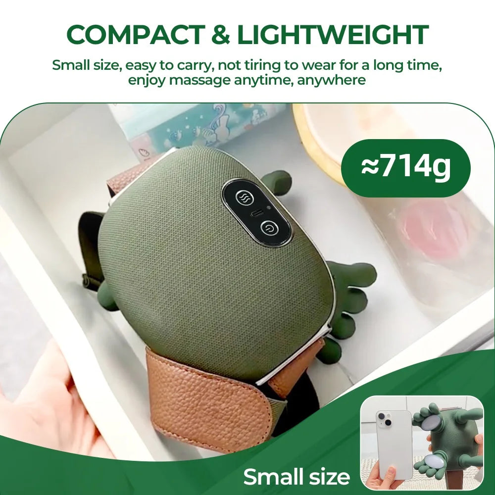 Wireless Bionic Finger Neck & Shoulder Massager with Deep Kneading Trapezius Therapy and Brushless Motor for Cervical Relaxation