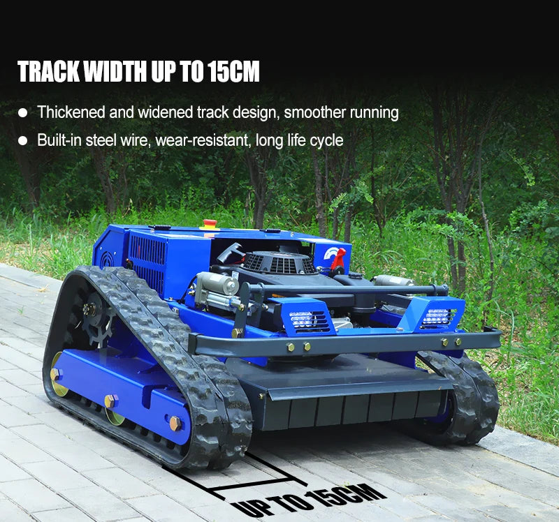 Crawler RC Lawn Mower – Personalized 550mm Cutting Width -Industrial-Grade Remote Grass Cutter, CE & EPA Certified