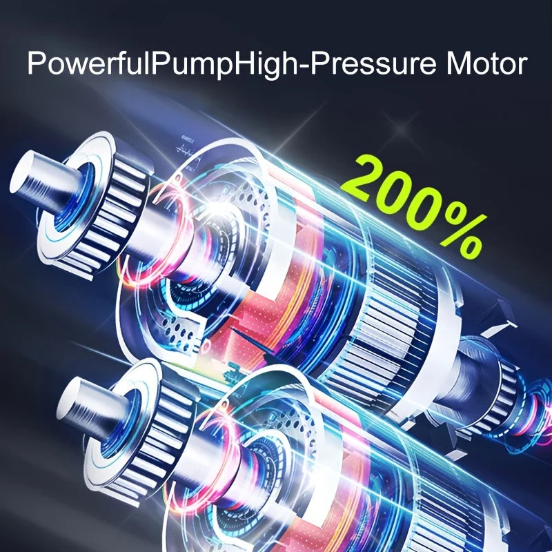 Portable Car Air Compressor Cordless Tire Inflator Pump with Digital Gauge for Car Motorcycle Bike