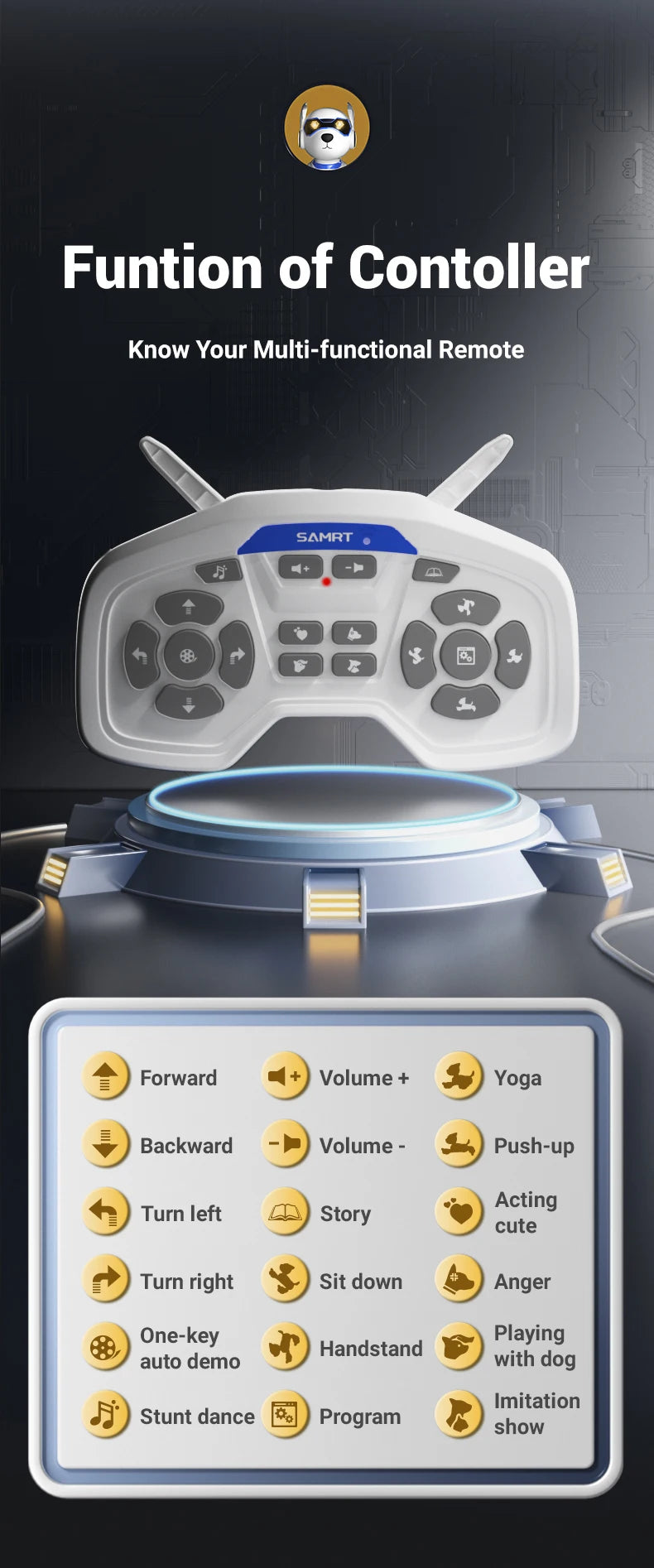 R27 Smart RC Robot Dog – Voice Interactive, Programmable Puzzle Toy for Kidss