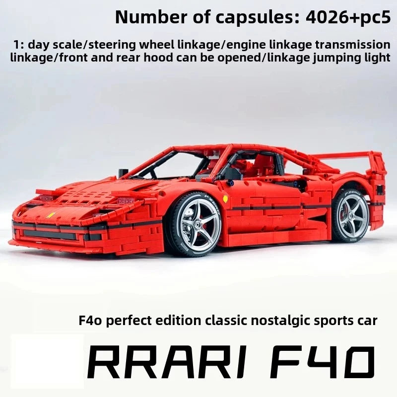 4026PCS Technical Supercar Assembly Building Blocks – High-Difficulty Racing Model for Adults