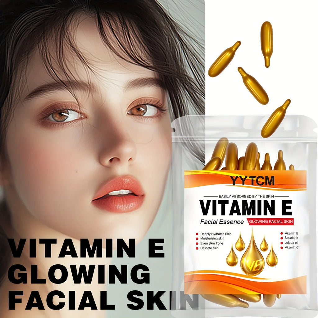 Vitamin E Deep Moisturizing Capsule Essence, Hydrates and Smoothest the Skin.