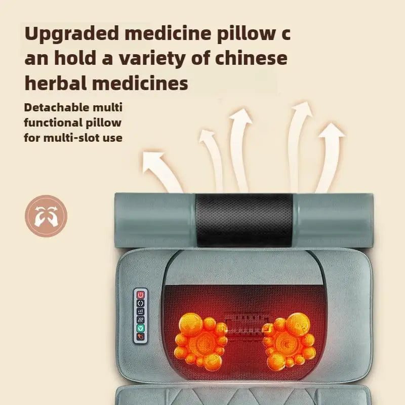 Electric Full Body Massage Mattress With Heating Hand Control.