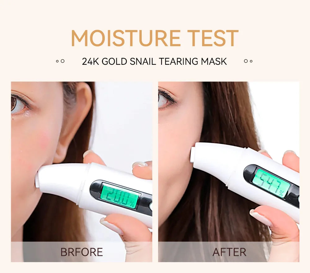 LAIKOU 24K Gold Sakura Peeling Face Mask Anti Wrinkle Whitening Blackhead Removal Facial Tear Off Mask