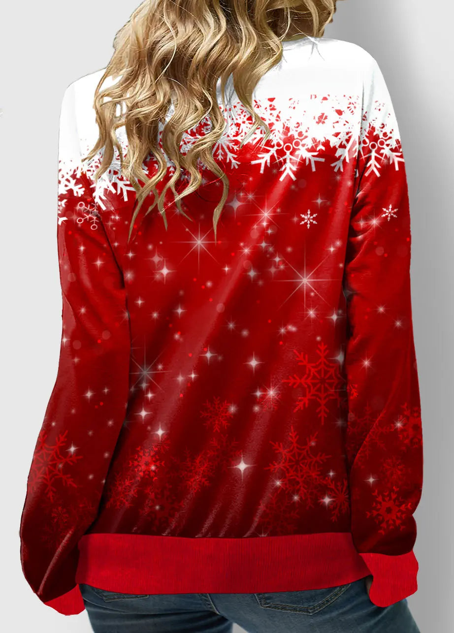 Women's Sweatshirt 3D Prints Christmas Theme Kawaii Graphics Long Sleeve T Shirt