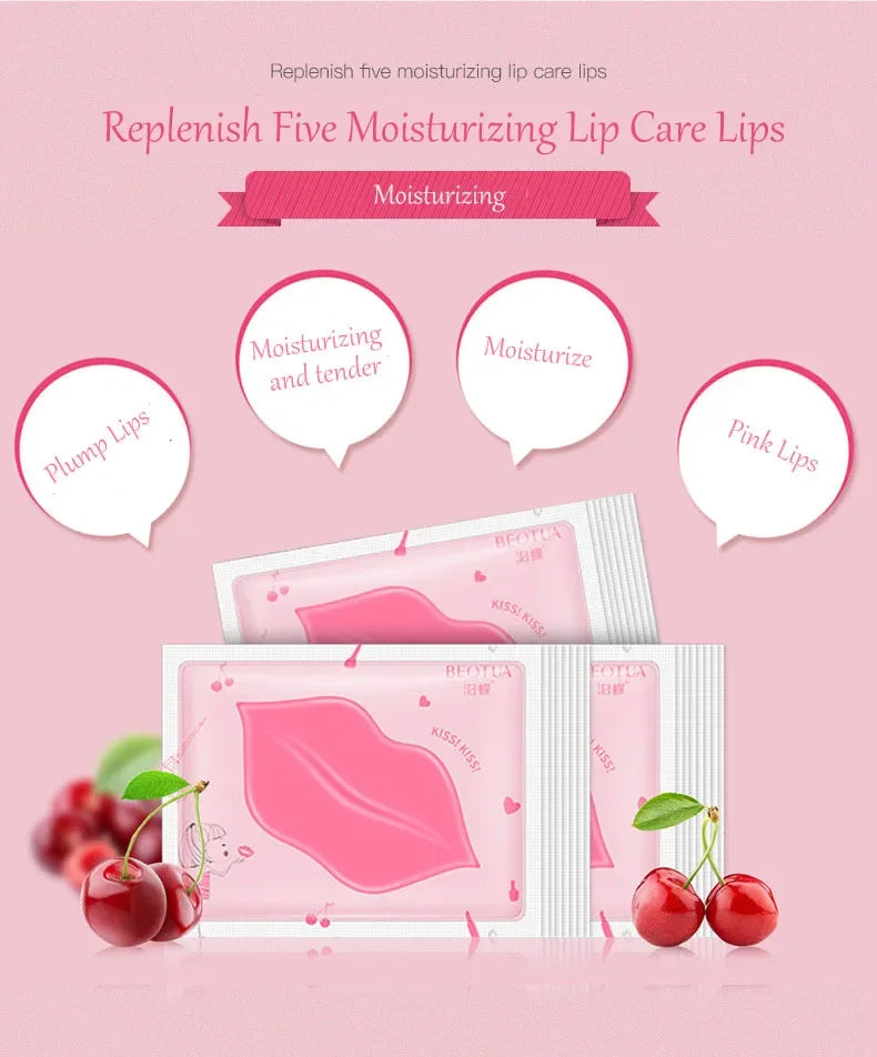 5/10Pcs Lip Mask Hydrating Repair Remove Lines Blemishes Lighten Lip Line Collagen Gel Mask