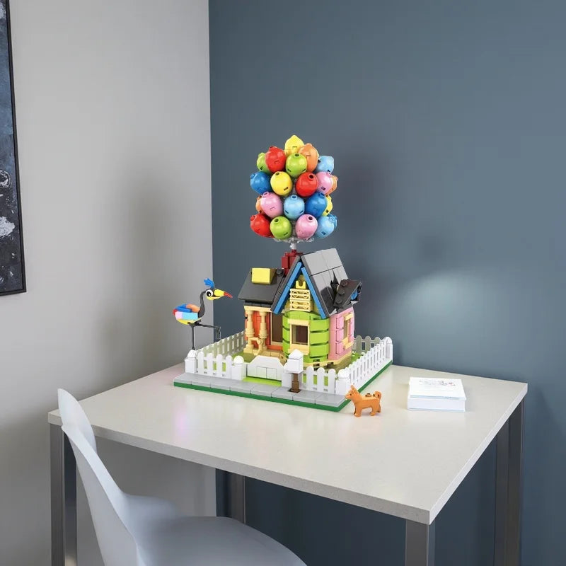 658PCS Animal Balloon Floating House Building Blocks – Desktop Display and Family Gift Toy
