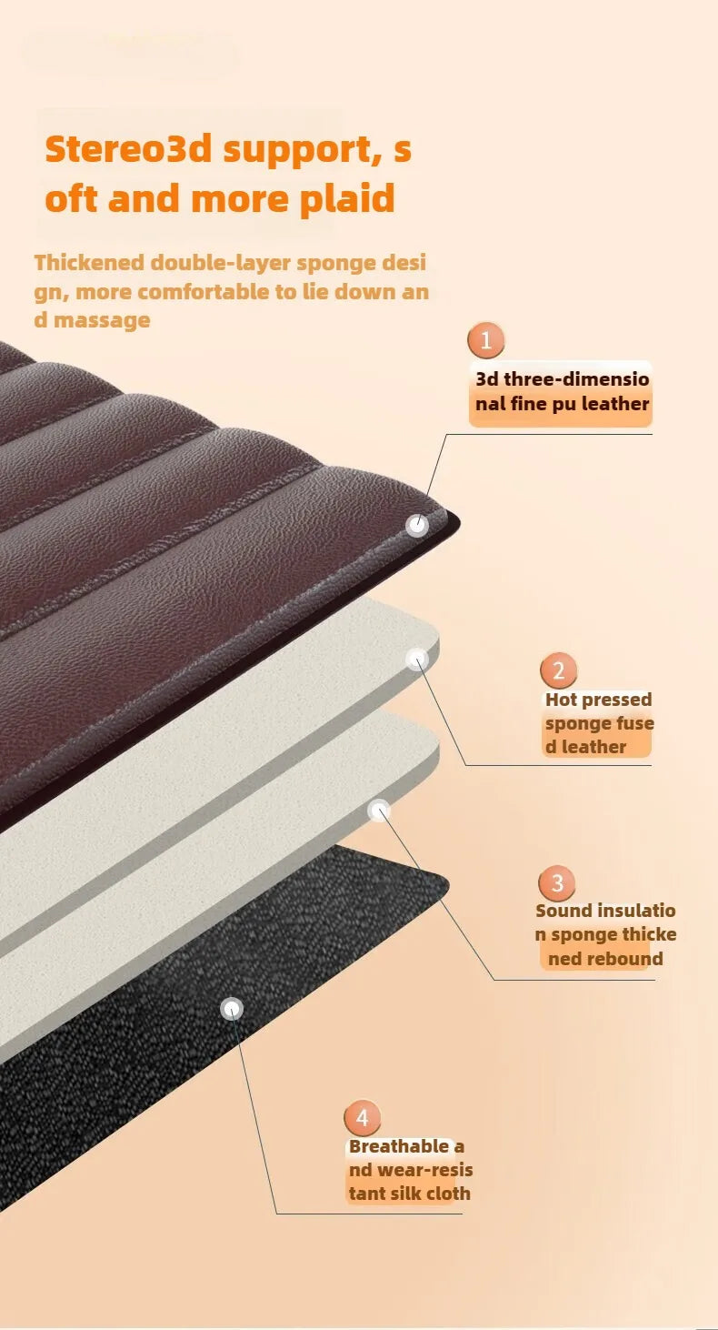 Electric Full Body Massage Mattress With Heating Hand Control.