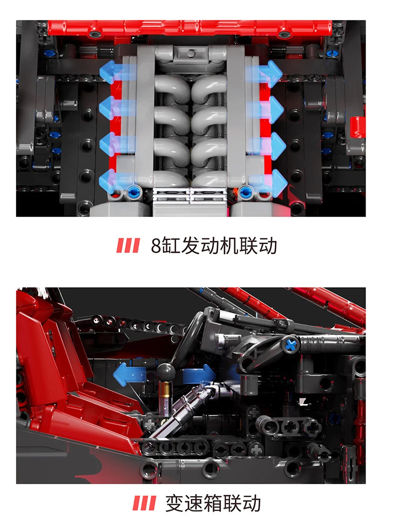 4026PCS Technical Supercar Assembly Building Blocks – High-Difficulty Racing Model for Adults