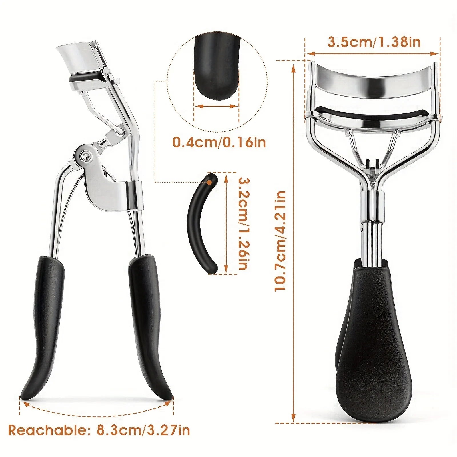 Eyelash Curler Set With Replacement Pads 7/15pcs