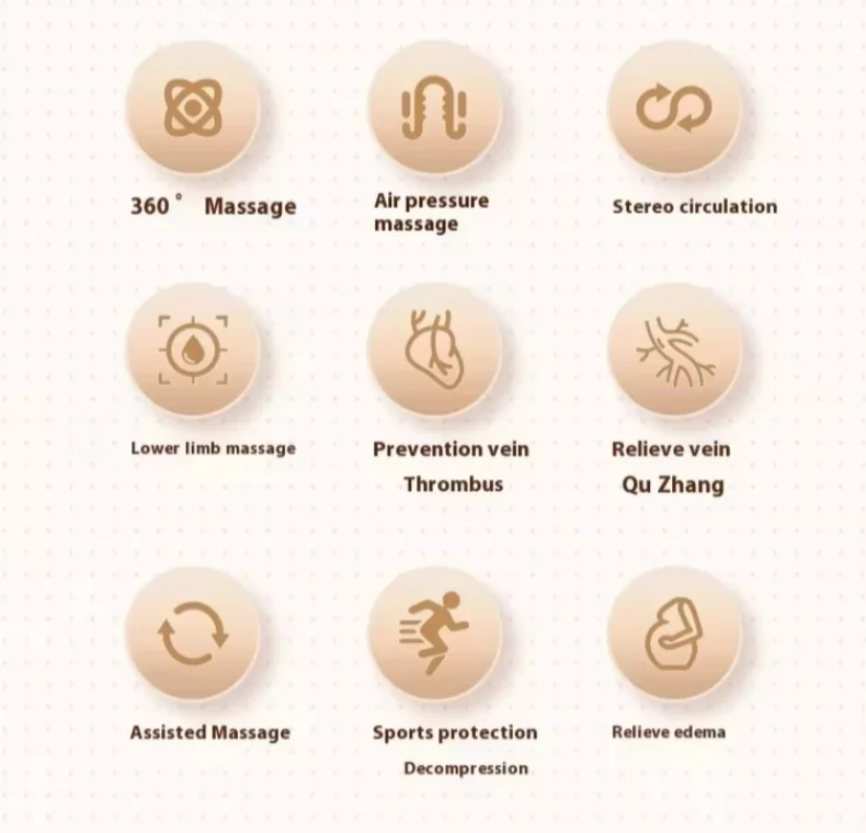 JinKairui Extended Electric Air Compression Leg Massager with Remote Control for Deep Thigh, Calf, and Foot Relaxation 🦵✨