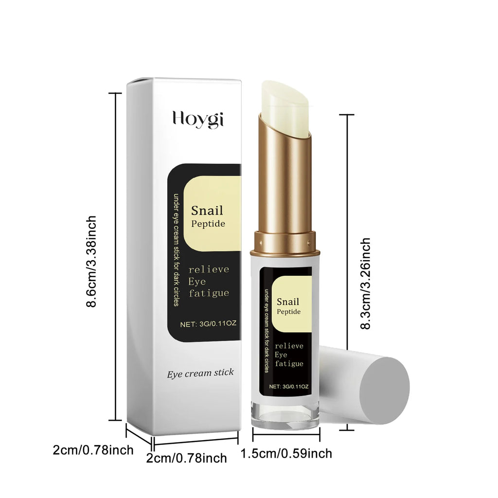 Snail Eye Cream Stick Collagen Fade Fine Lines Wrinkle Lightening Dark Circles.