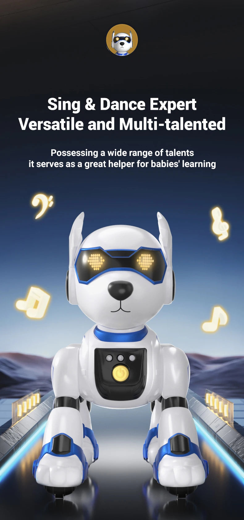 R27 Smart RC Robot Dog – Voice Interactive, Programmable Puzzle Toy for Kidss