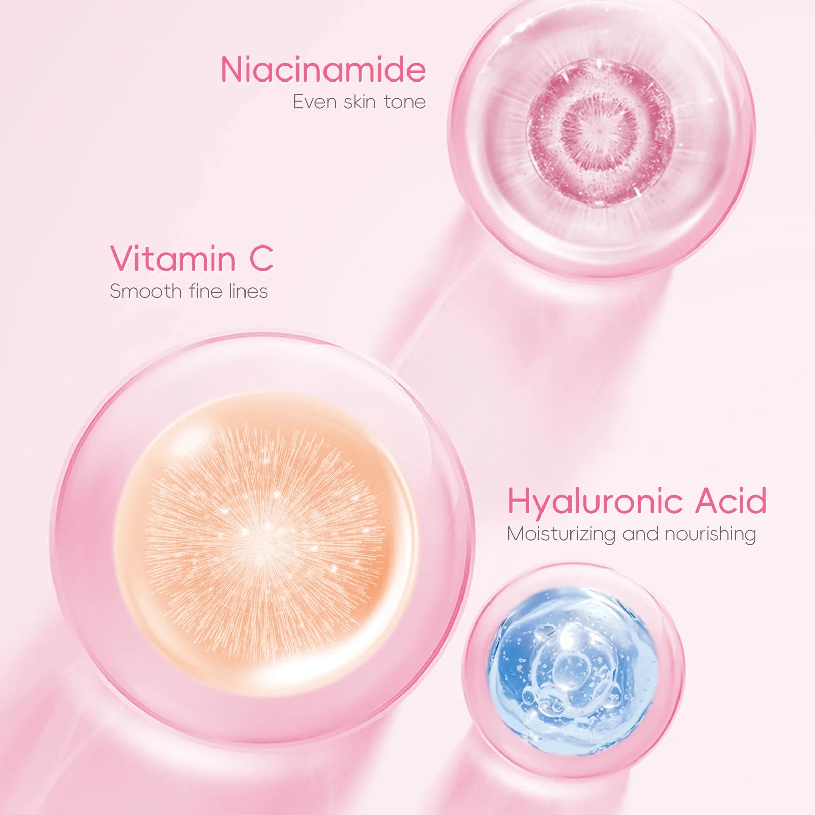 Sakura Eye Serum Roller Massage Hyaluronic Acid Skin Care