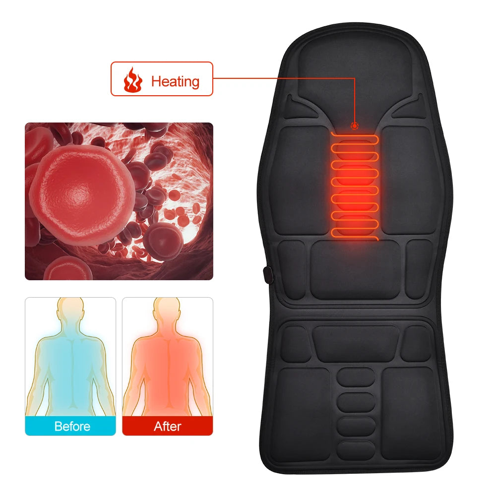 Electric Back Massager Infrared Full-Body Massage Chair.
