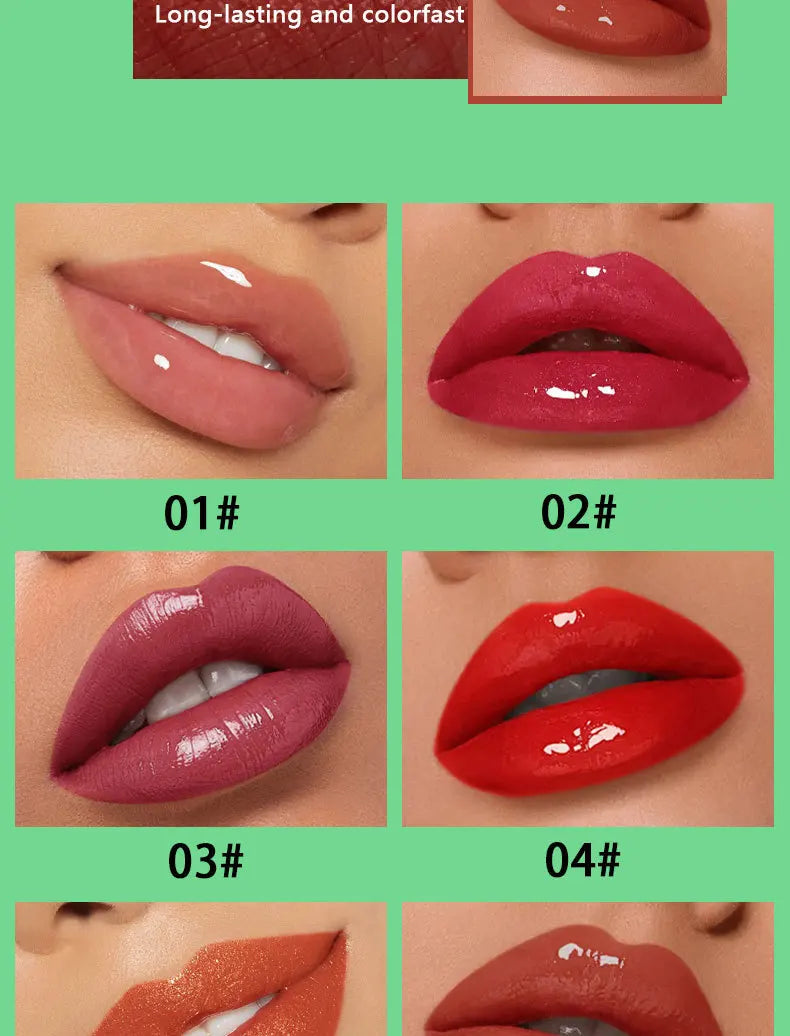 Lip Gloss Waterproof Long-term Moisturizing Non-stick Cup Non-fading Liquid.