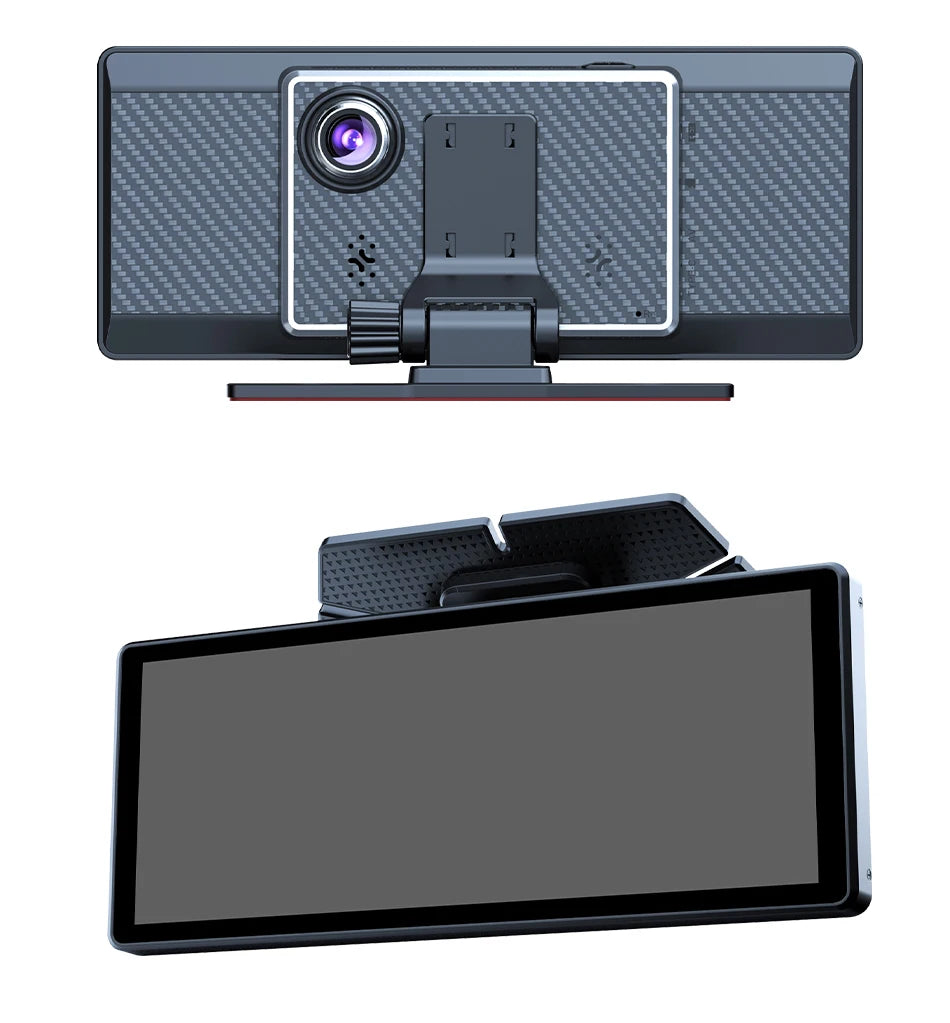 VTOPEK 8.1" 2.5K Car Dash Camera – Wireless CarPlay & Android Auto Display, GPS Navigation, WiFi DVR with Rear Camera