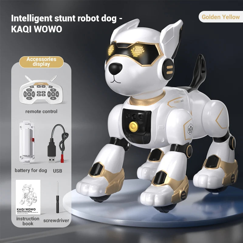 R27 Smart RC Robot Dog – Voice Interactive, Programmable Puzzle Toy for Kidss